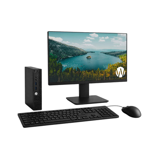 PC Completo (Dell Optiplex 3050 Micro i5-7500T, 8GB, 128GB SSD + Monitor 24" + Teclado y Ratón)