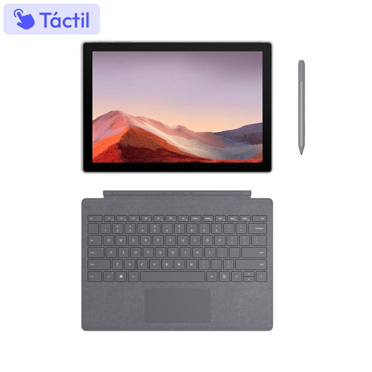 Microsoft Surface Pro 7 Táctil (Intel Core i5-1035G4, 8GB, 256 GB SSD, 12.3") Teclado + Lápiz