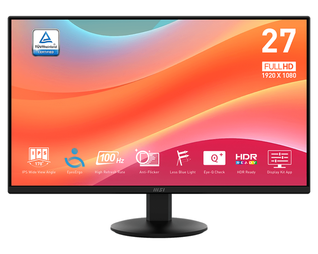 Monitor MSI PRO MP272L 27" IPS FullHD 100Hz Eye Care