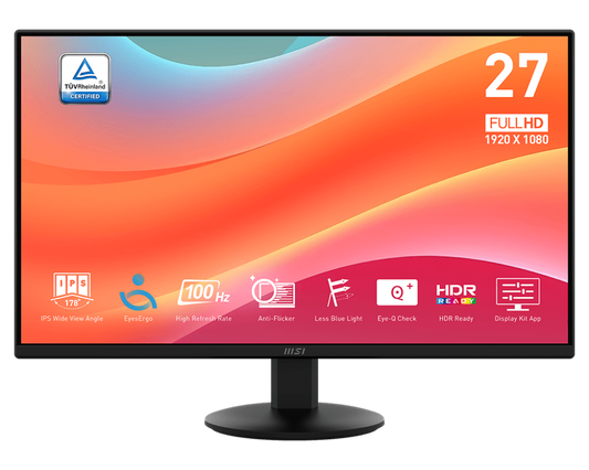 Monitor MSI PRO MP272L 27" IPS FullHD 100Hz Eye Care