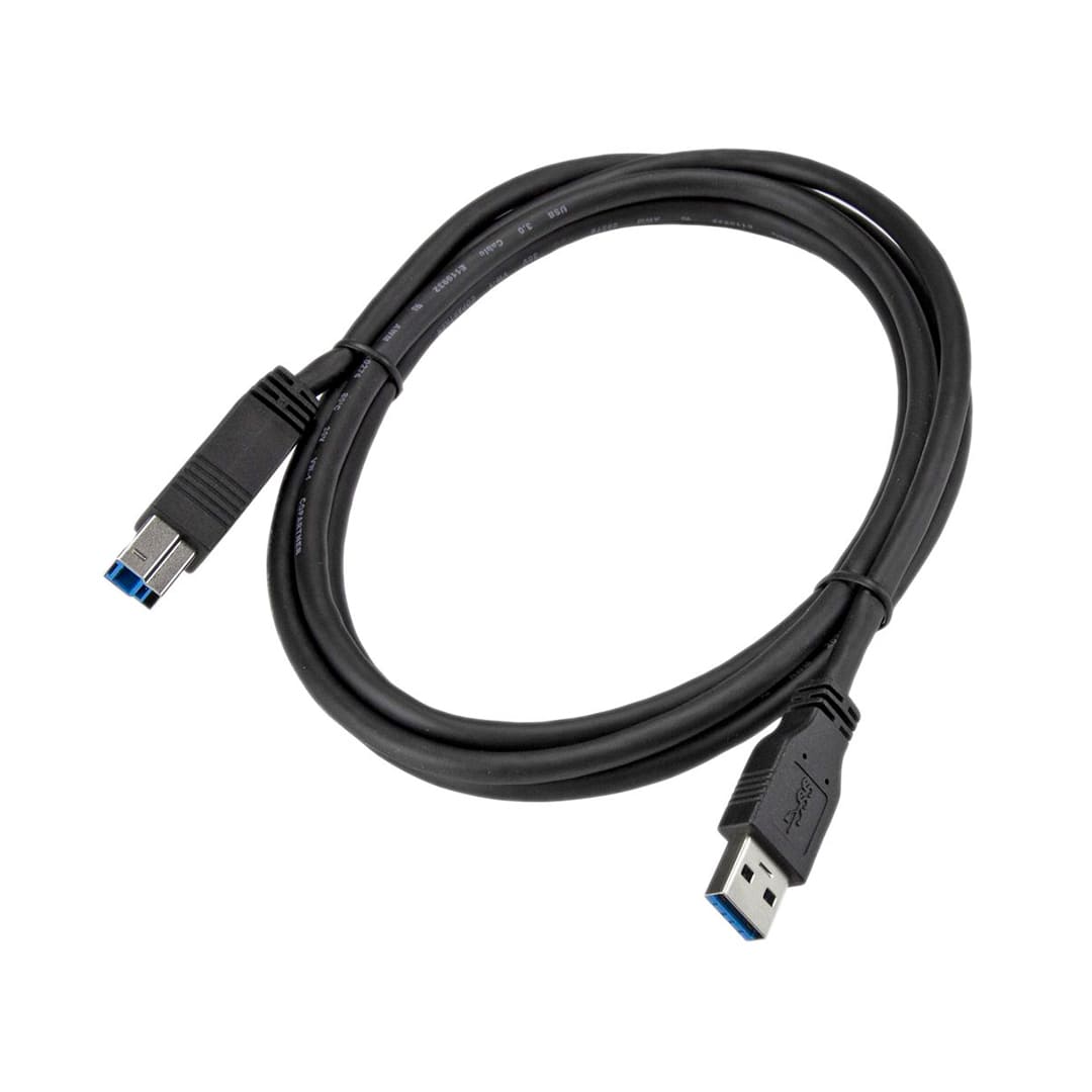 Cable 3.0 USB-A a USB-B, 1.8 m, Negro