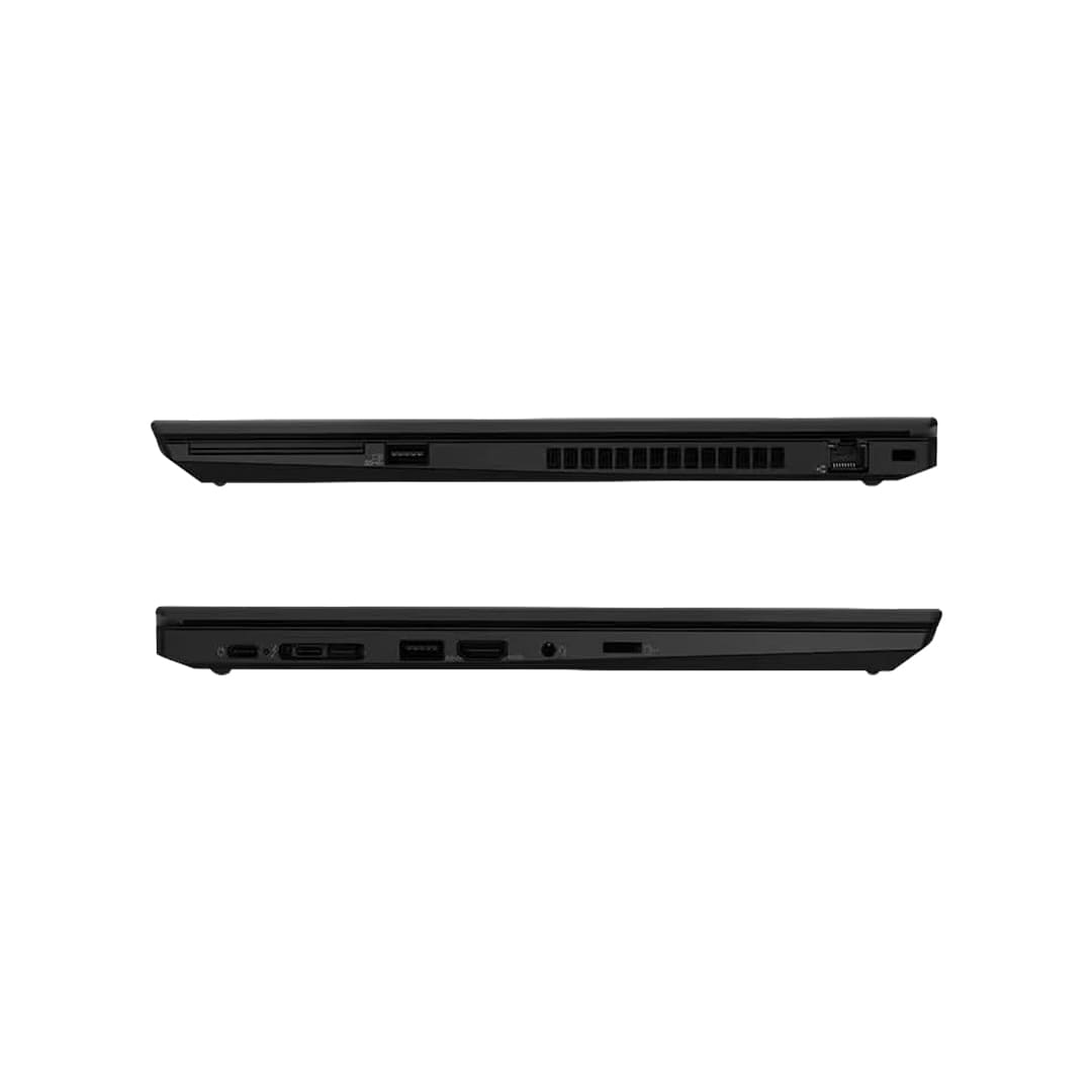 Vista lateral Lenovo P15s puertos conexiones