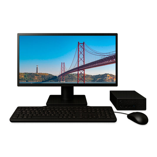 Lote completo: Micro-PC (Intel Core i5, 8GB, 256GB SSD) + Monitor 22" + Teclado y ratón